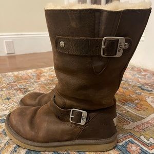 UGG Kensington Leather Boots Size 8